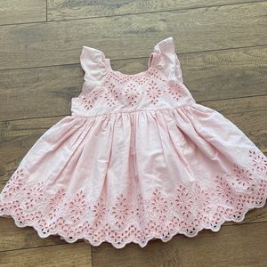 Pink eyelite dress